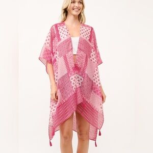 Ray Pink Patchwork Kimono